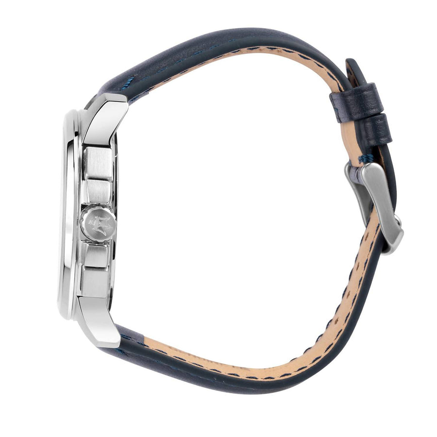 Maserati Herren Armbanduhr  Successo  45 mm Datumsfenster Armband Leder R8851121003