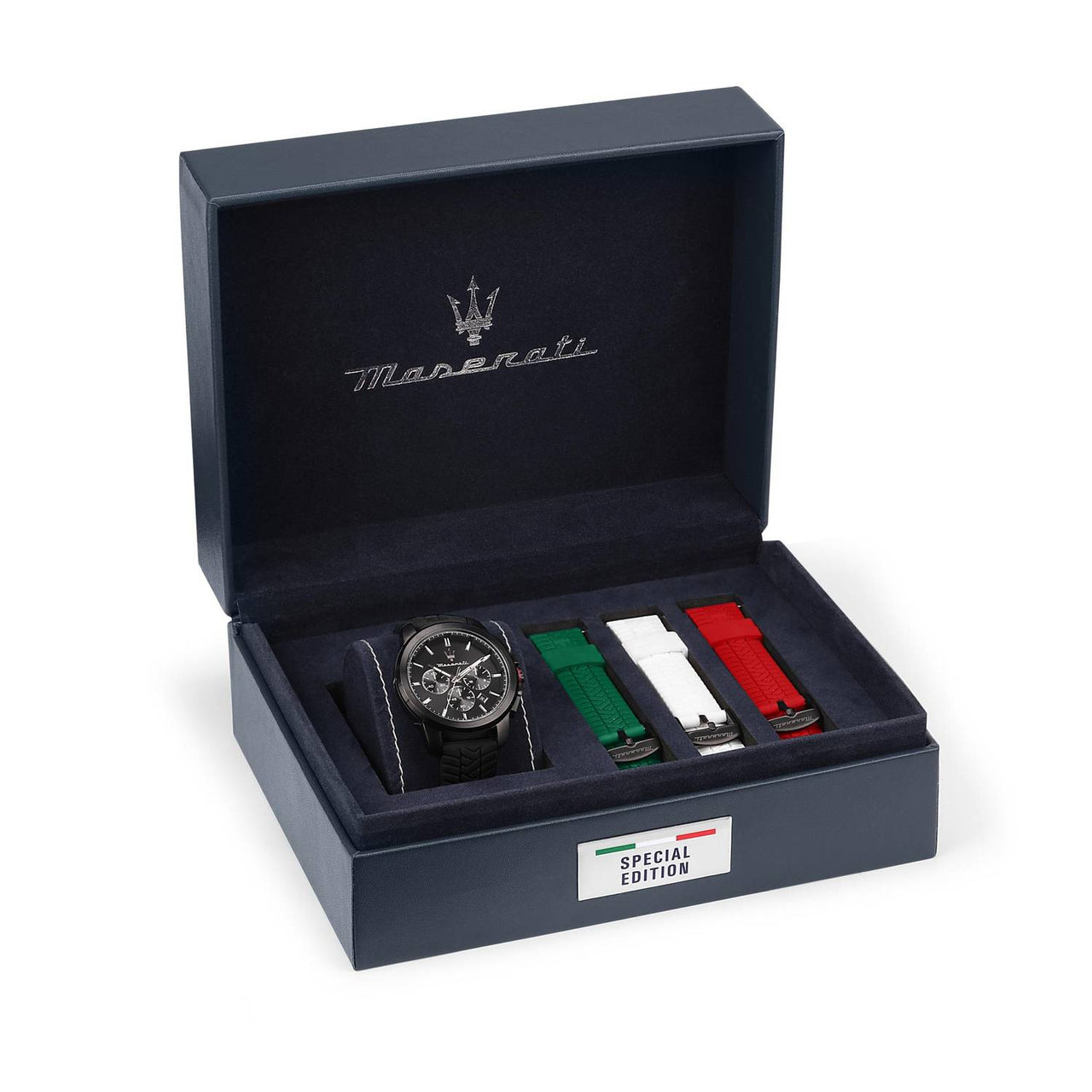 Maserati Herren Armbanduhr  Successo NA Chronograph und Datumsfenster Armband Silicone R8871648005