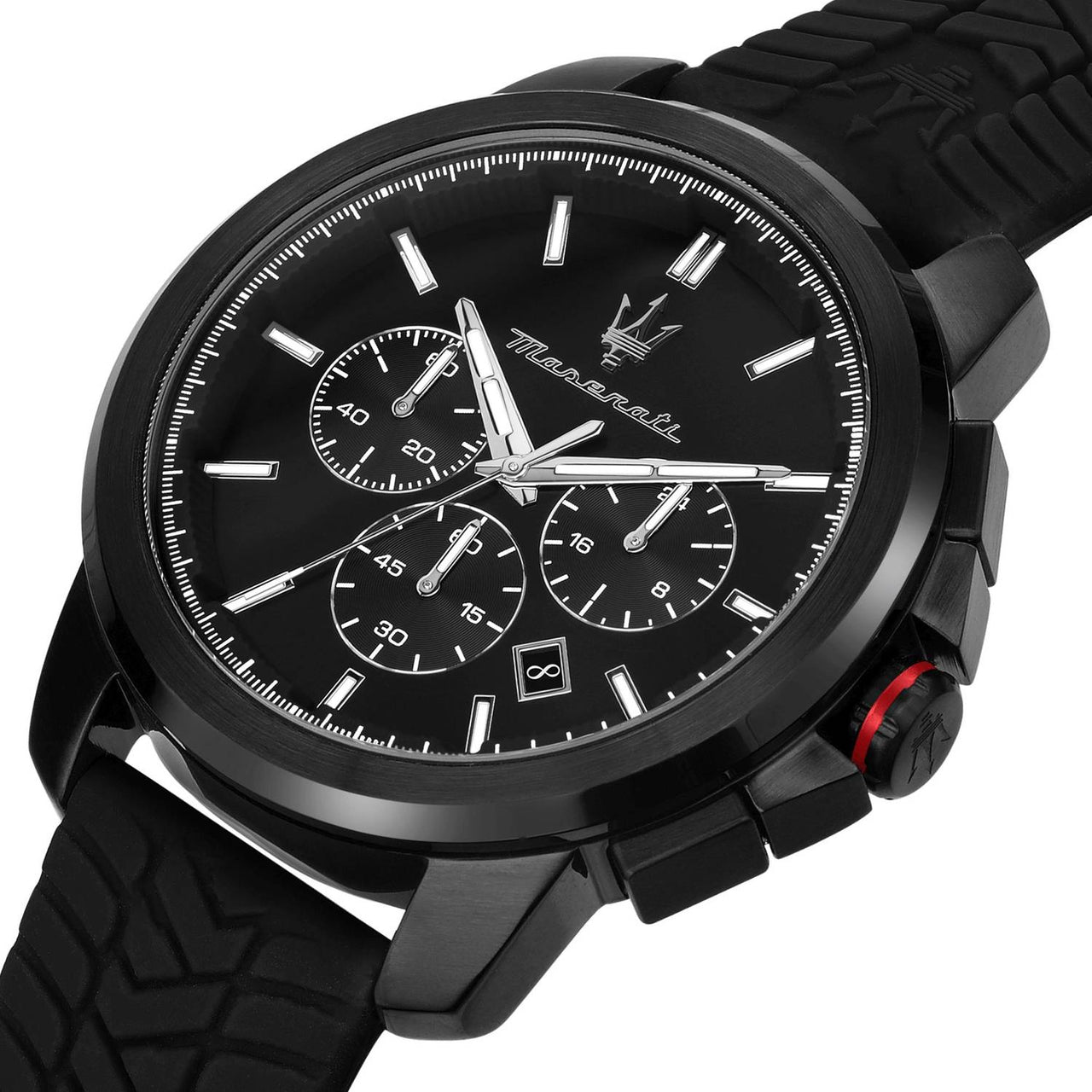 Maserati Herren Armbanduhr  Successo NA Chronograph und Datumsfenster Armband Silicone R8871648005