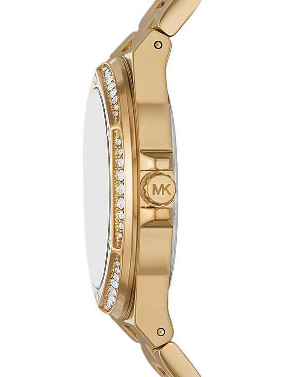 Michael Kors Damen Armbanduhr LENNOX Armband 37 mm gold MK1062Set