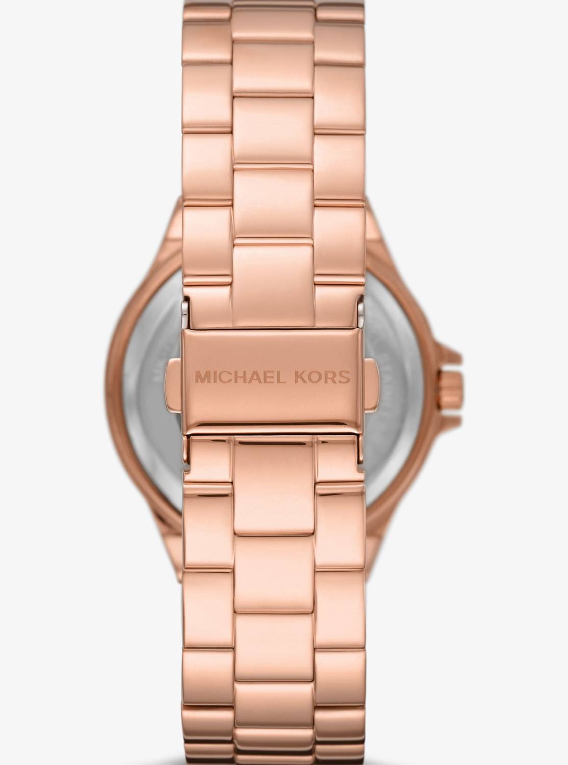 Michael Kors Damen Armbanduhr LENNOX Lennox im Rosé-Goldton mit Pavé und Logo MK7230