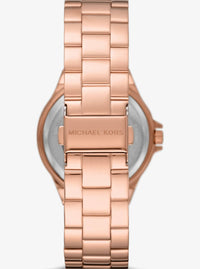 Thumbnail for Michael Kors Damen Armbanduhr LENNOX Lennox im Rosé-Goldton mit Pavé und Logo MK7230