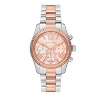 Thumbnail for Michael Kors Damen Armbanduhr Lexington Chronograph Stainless Steel Watch Two Tone MK7219