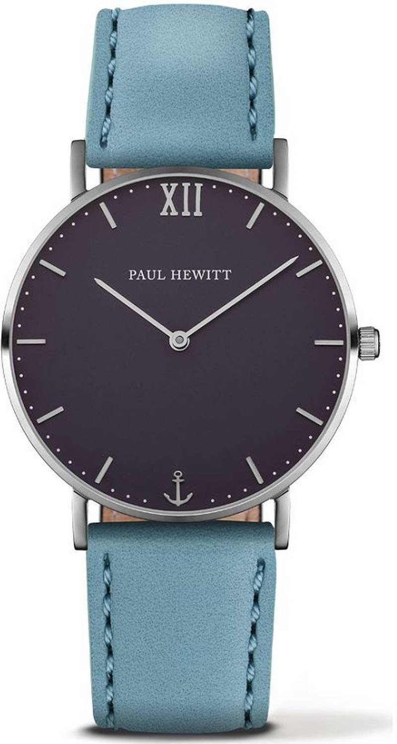 Paul Hewitt Damen Armbanduhr Sailor Line 39mm Armband Leder PH-SA-S-St-B-23S-VOR