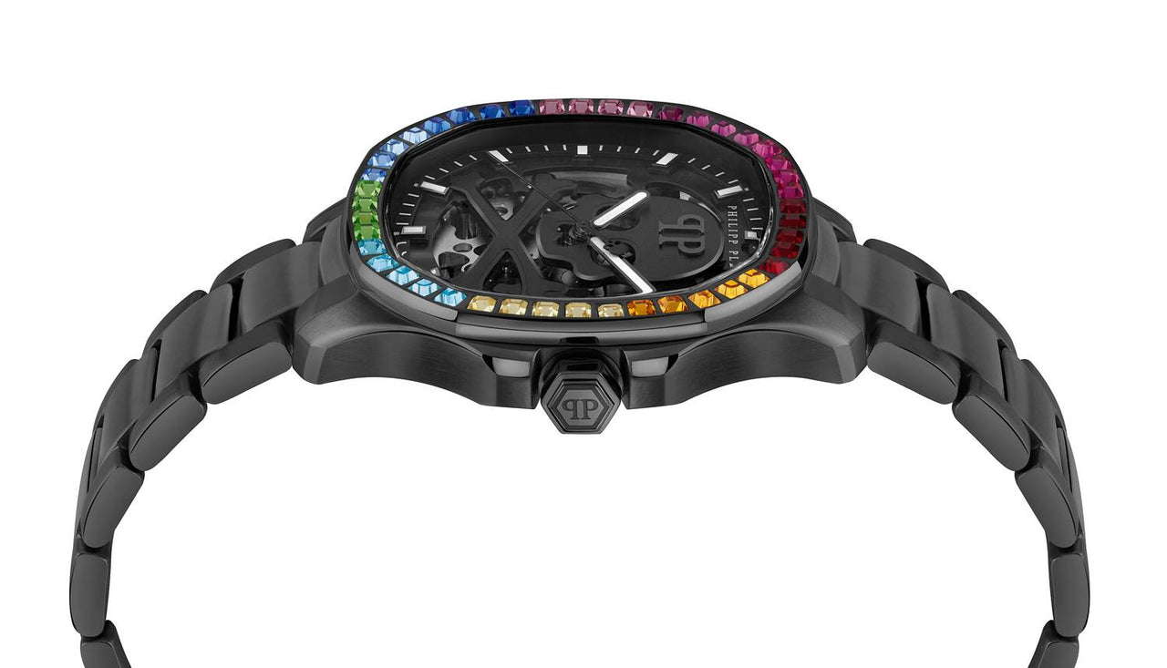 Philipp Plein Automatik Herrenuhr $keleton $pectre Rainbow