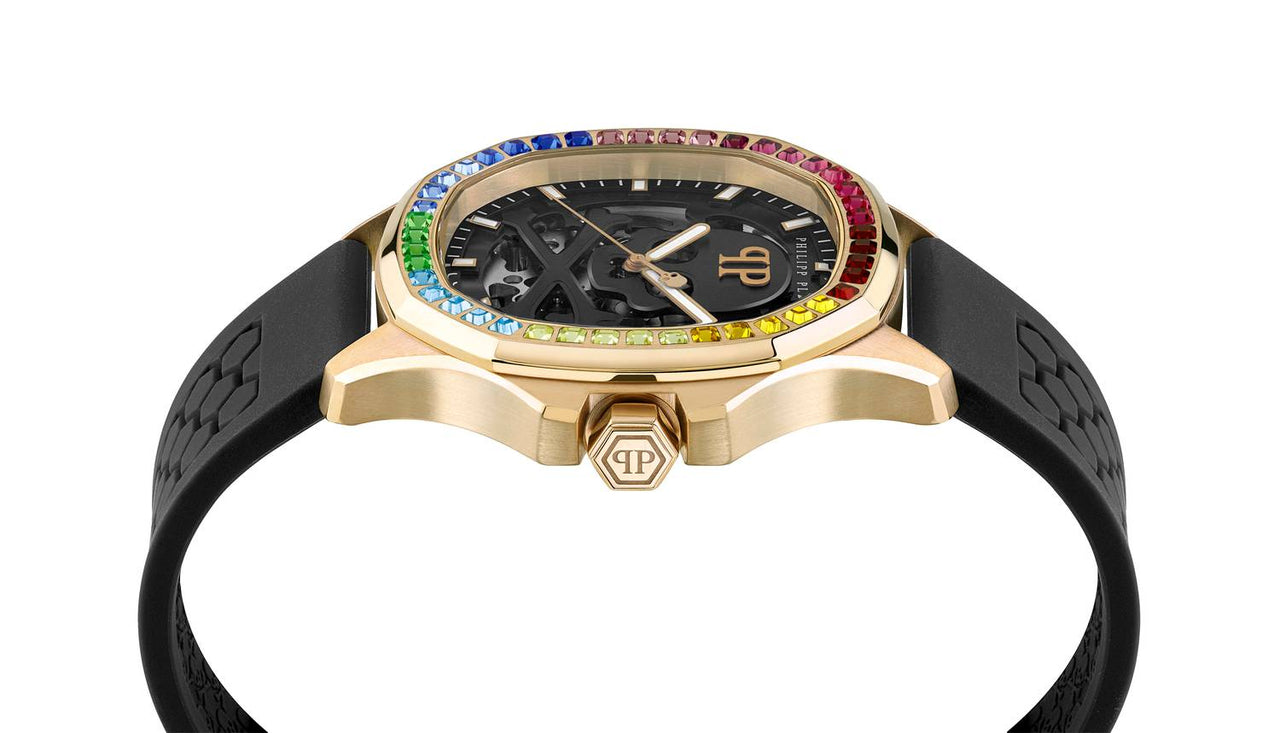 Philipp Plein Automatik Herrenuhr $keleton $pectre Rainbow