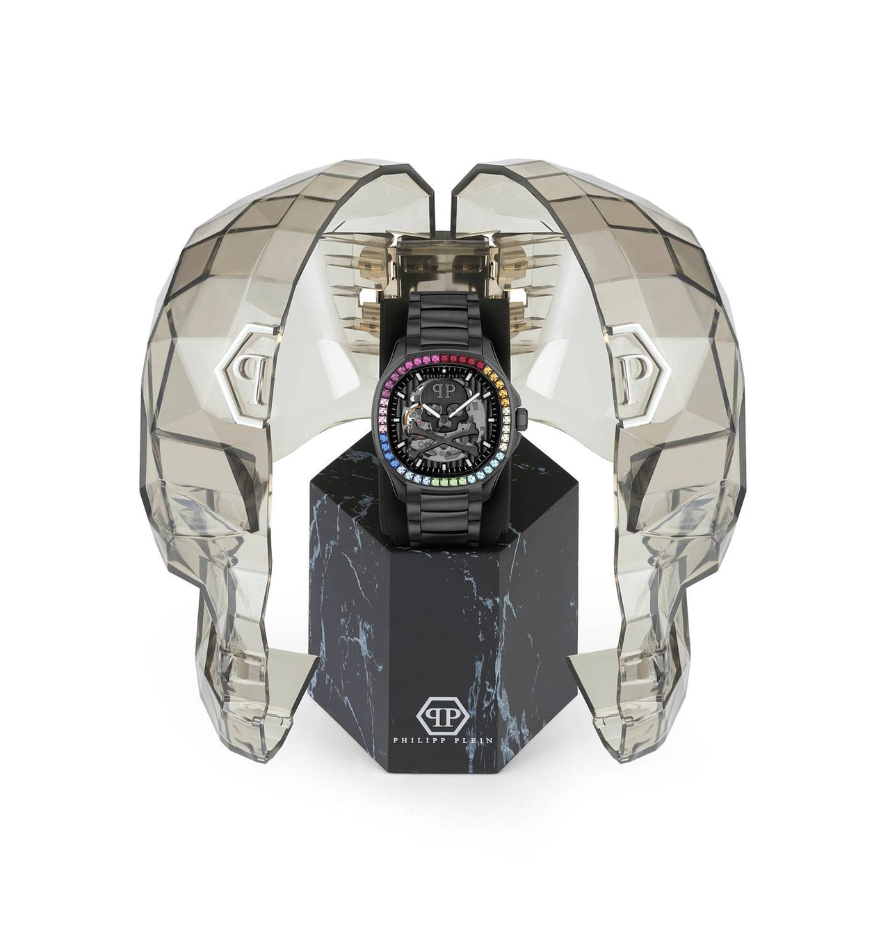 Philipp Plein Automatik Herrenuhr $keleton $pectre Rainbow