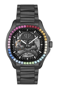 Thumbnail for Philipp Plein Automatik Herrenuhr $keleton $pectre Rainbow