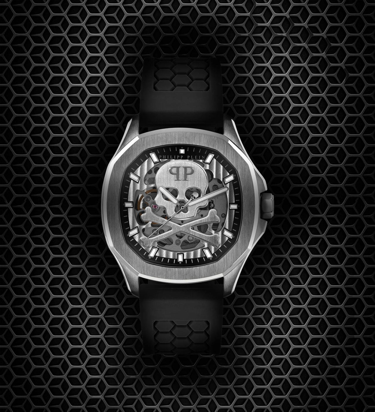 Philipp Plein Automatik Herrenuhr $keleton $pectre