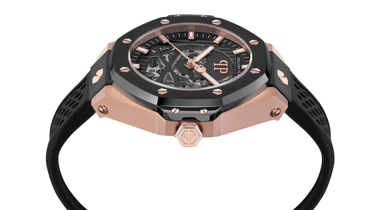 Philipp Plein Automatik Herrenuhr Plein $keleton Royal