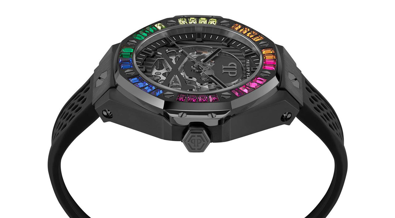 Philipp Plein Automatik Herrenuhr Plein $keleton Royal Rainbow