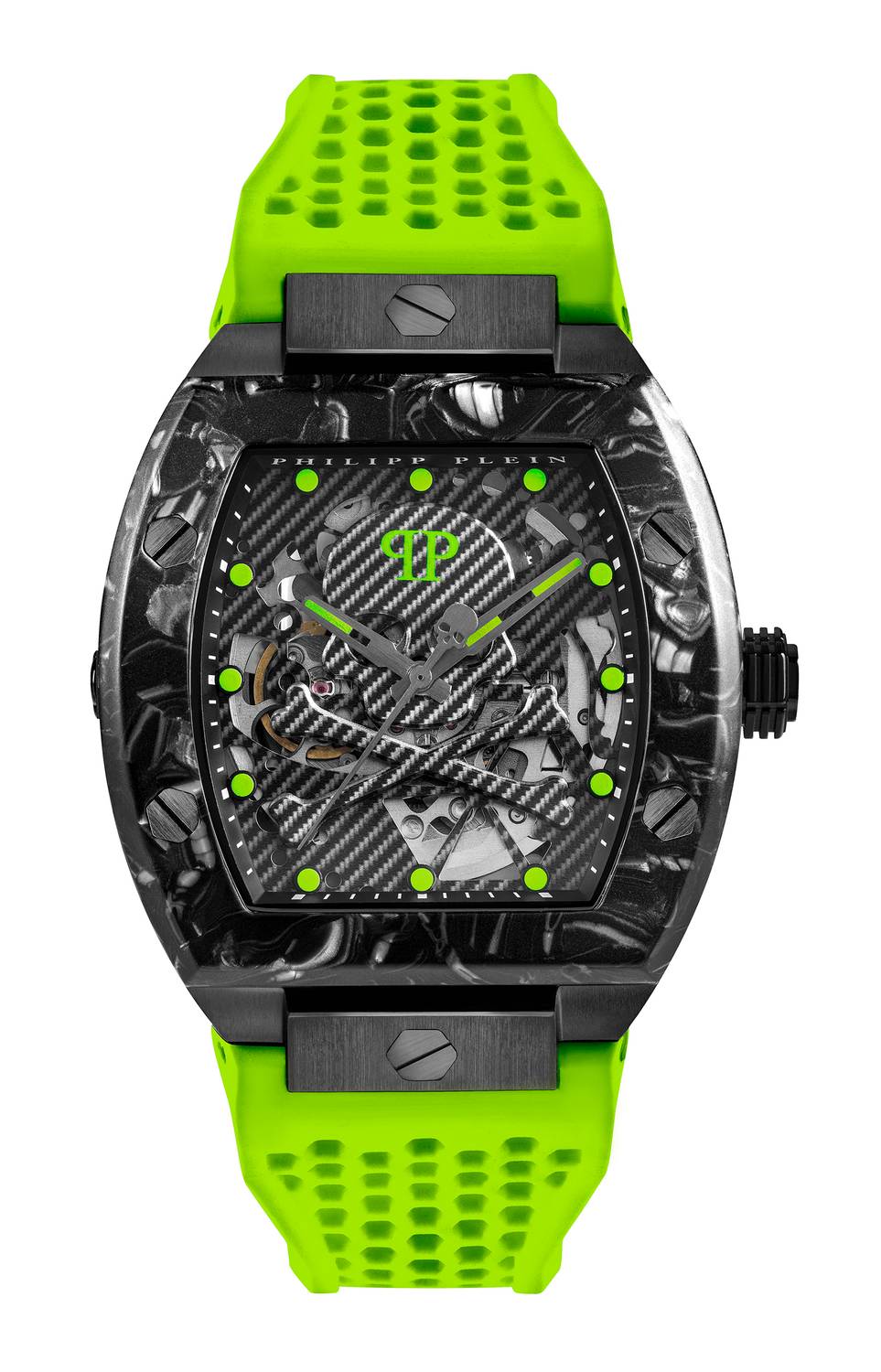 Philipp Plein Automatik Herrenuhr The $keleton $port Master Neon Viper