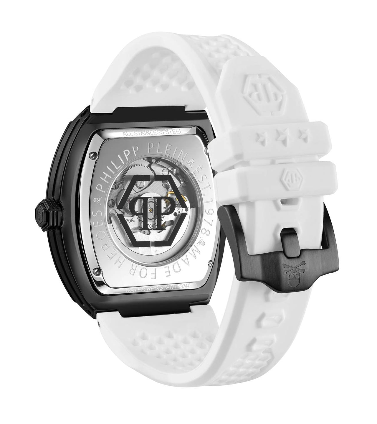 Philipp Plein Automatik Herrenuhr The $keleton $port Master Rock Crystal