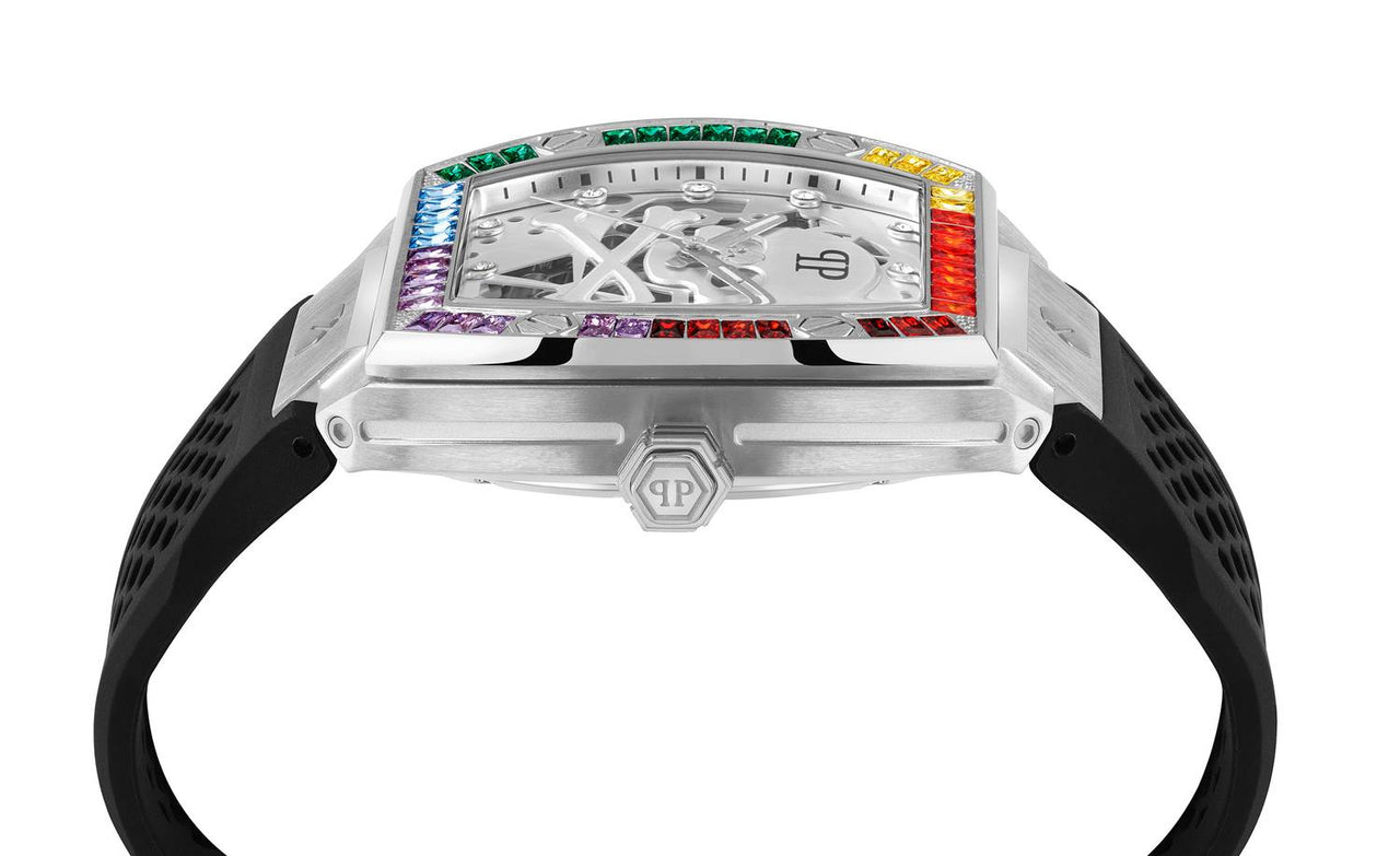 Philipp Plein Automatik Herrenuhr The $keleton Rainbow