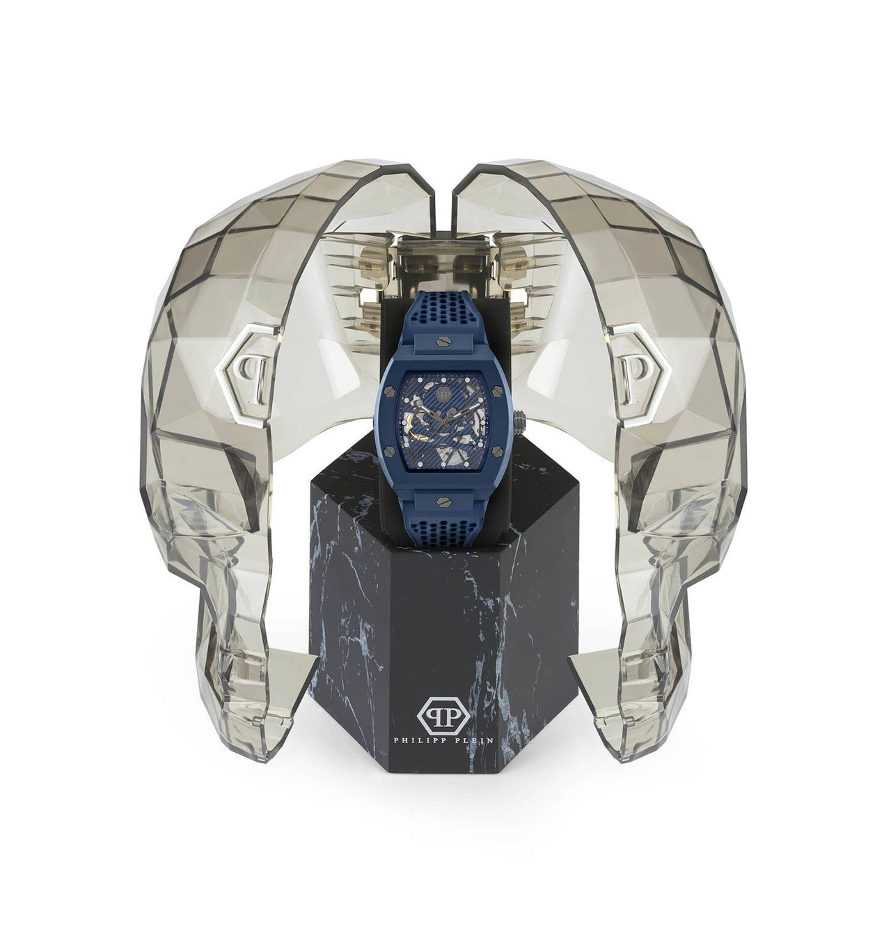 Philipp Plein Automatik Herrenuhr The $keleton Ecoceramic PWVBA0323