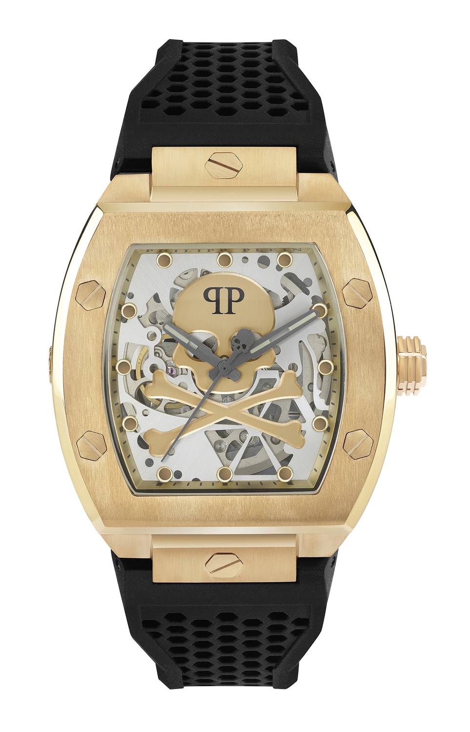 Philipp Plein Automatik Herrenuhr The $keleton Gold Rush PWBAA0321