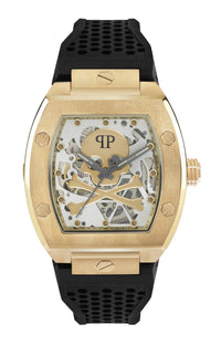 Thumbnail for Philipp Plein Automatik Herrenuhr The $keleton Gold Rush PWBAA0321