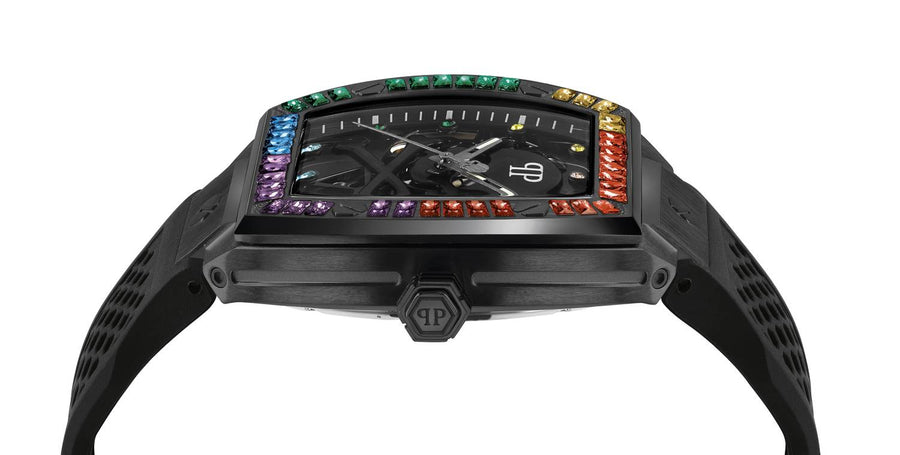 Philipp Plein Automatik Herrenuhr The $keleton Rainbow PWBAA0621