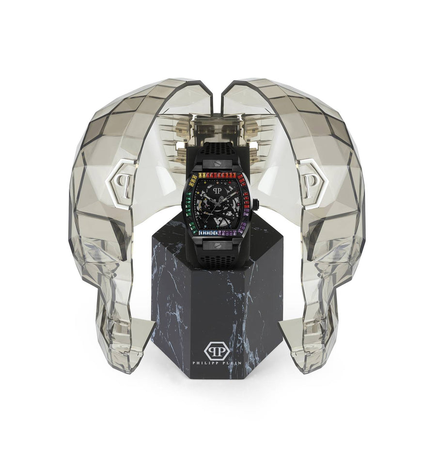 Philipp Plein Automatik Herrenuhr The $keleton Rainbow PWBAA0621