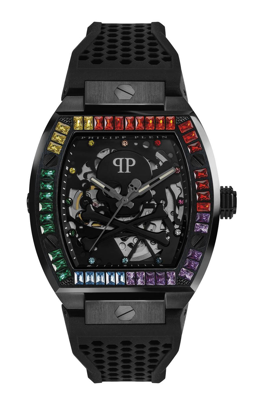 Philipp Plein Automatik Herrenuhr The $keleton Rainbow PWBAA0621