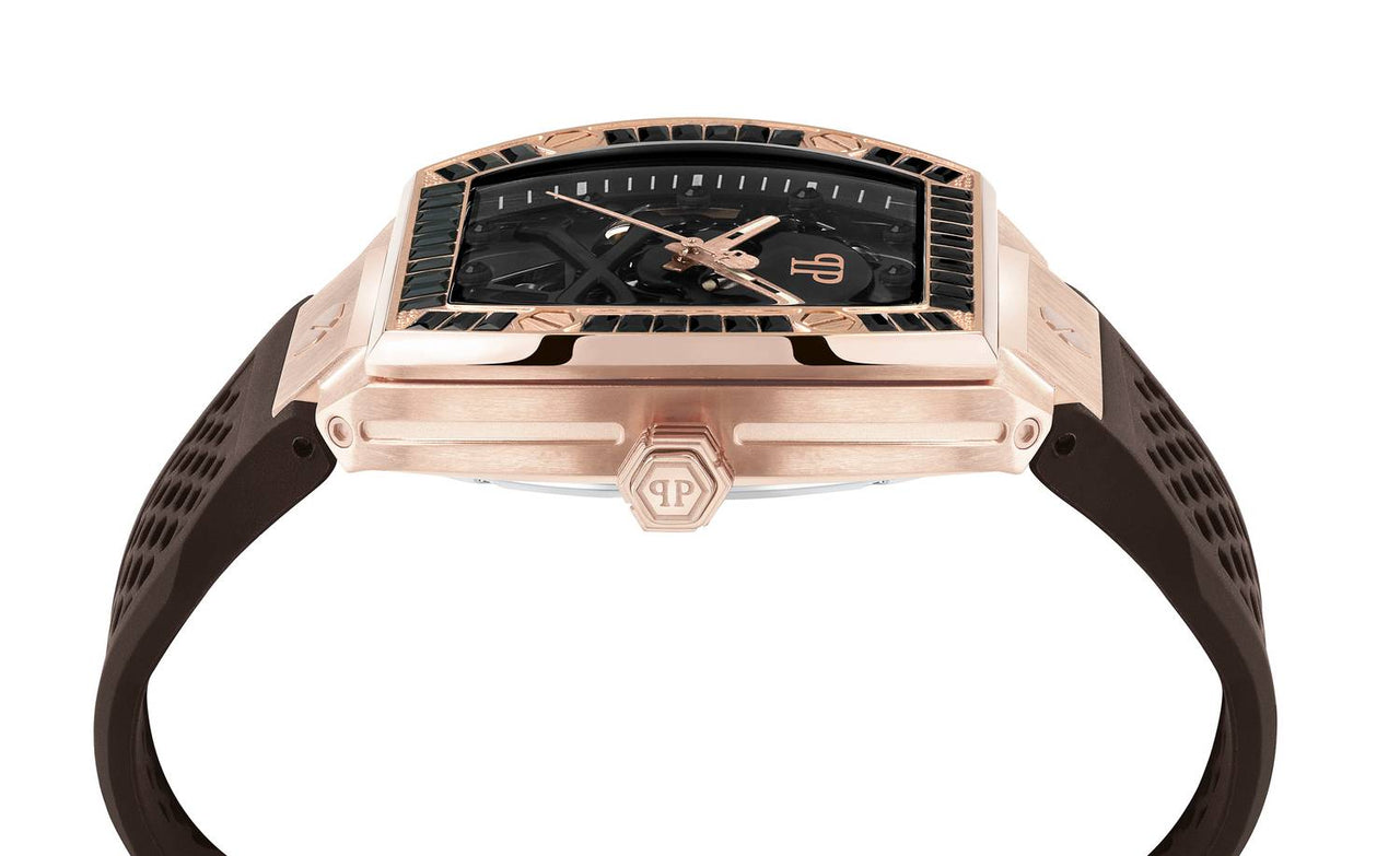 Philipp Plein Automatik Herrenuhr The $keleton Crystal