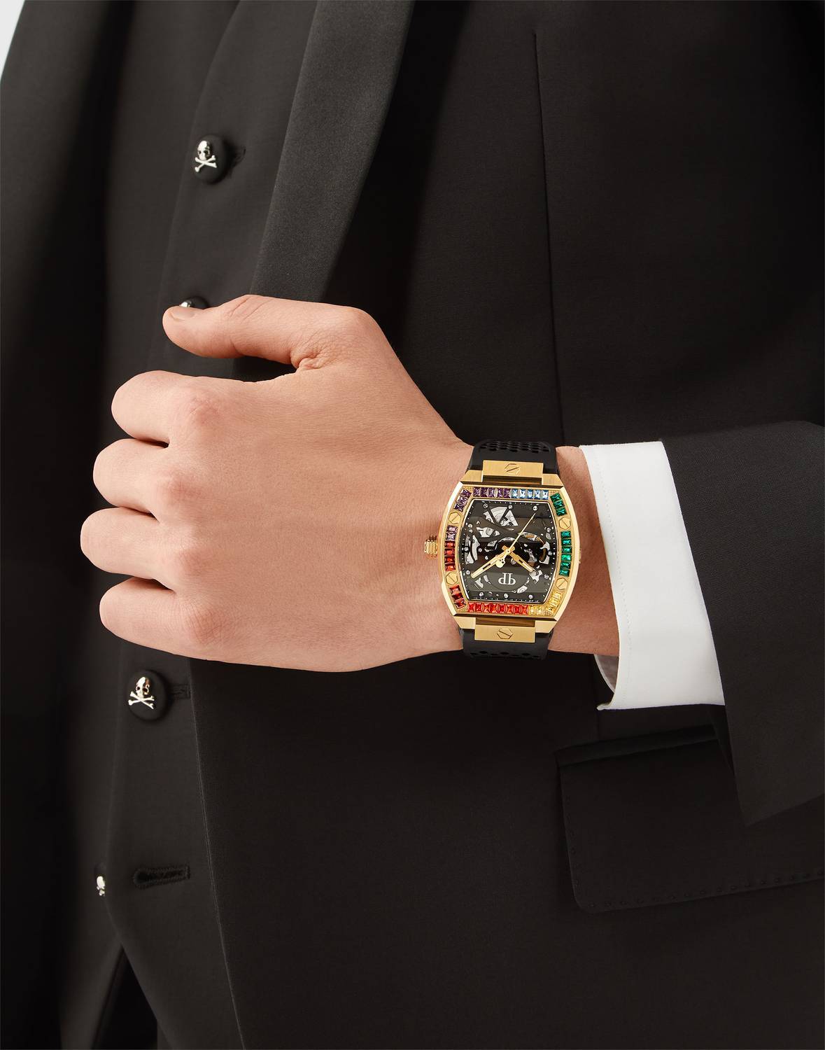 Philipp Plein Automatik Herrenuhr The $keleton Rainbow