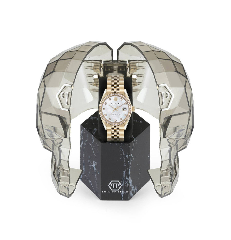 Philipp Plein Damenuhr Date Superlative Gold