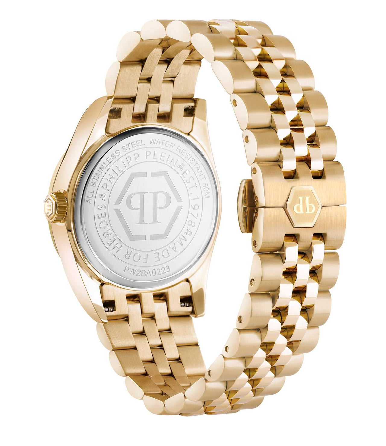 Philipp Plein Damenuhr Date Superlative Gold