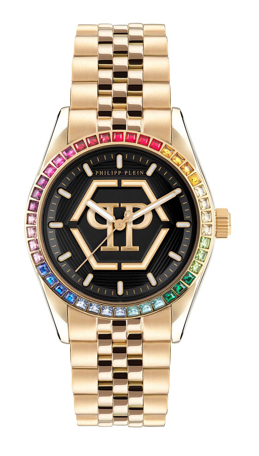 Philipp Plein Damenuhr Date Superlative Rainbow