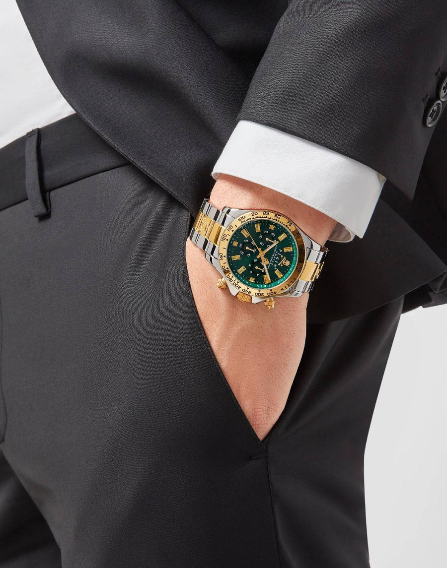 Philipp Plein Herrenuhr Nobile Wonder Silber/Gold