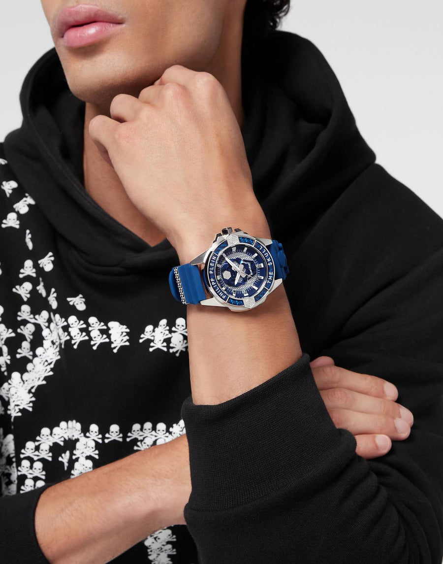 Philipp Plein Herrenuhr The $kull Carbon Fiber