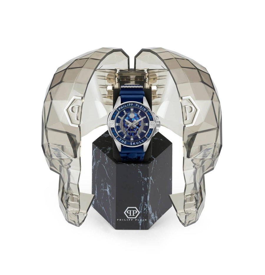 Philipp Plein Herrenuhr The $kull Carbon Fiber