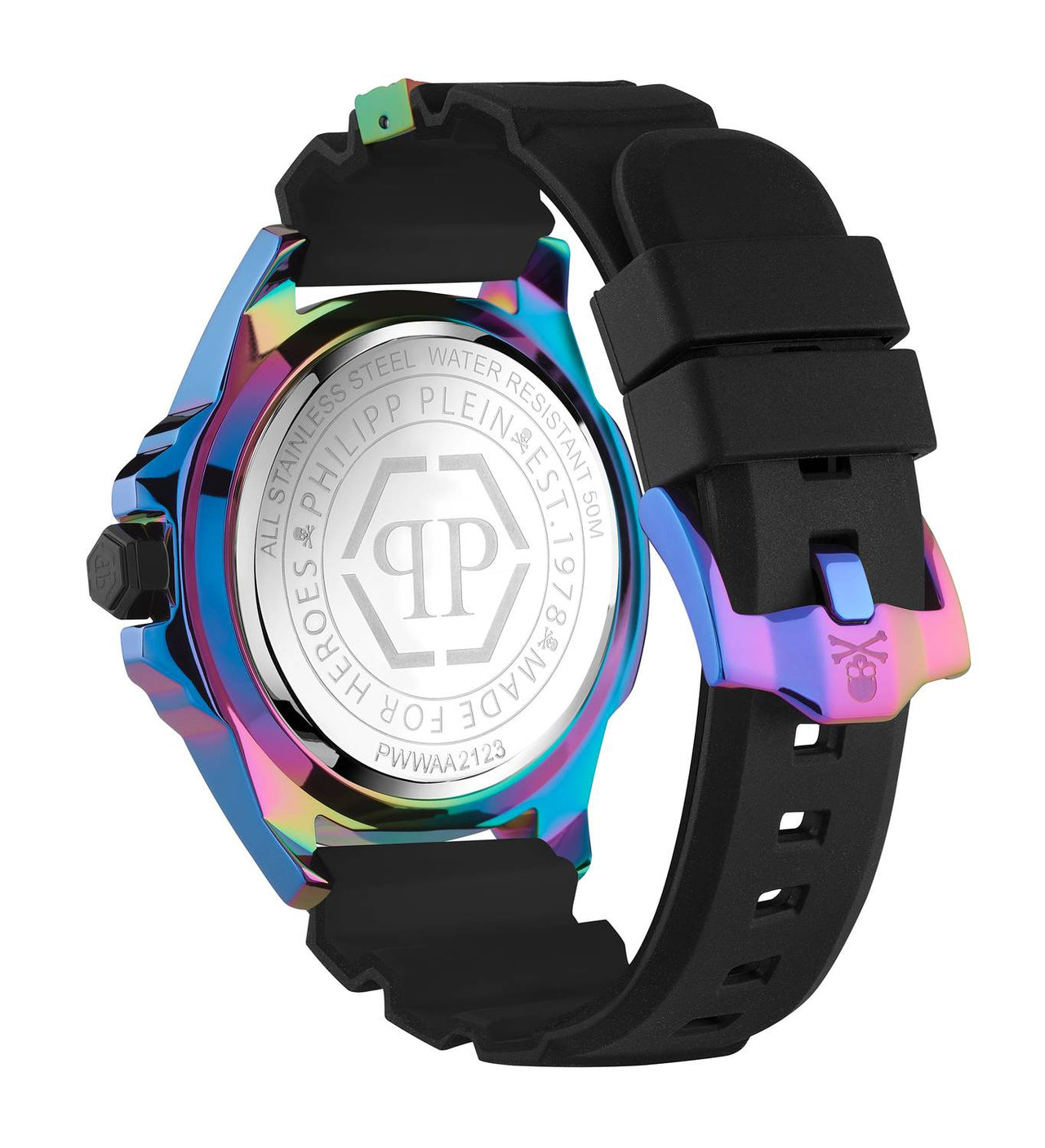 Philipp Plein Herrenuhr The $kull Rainbow