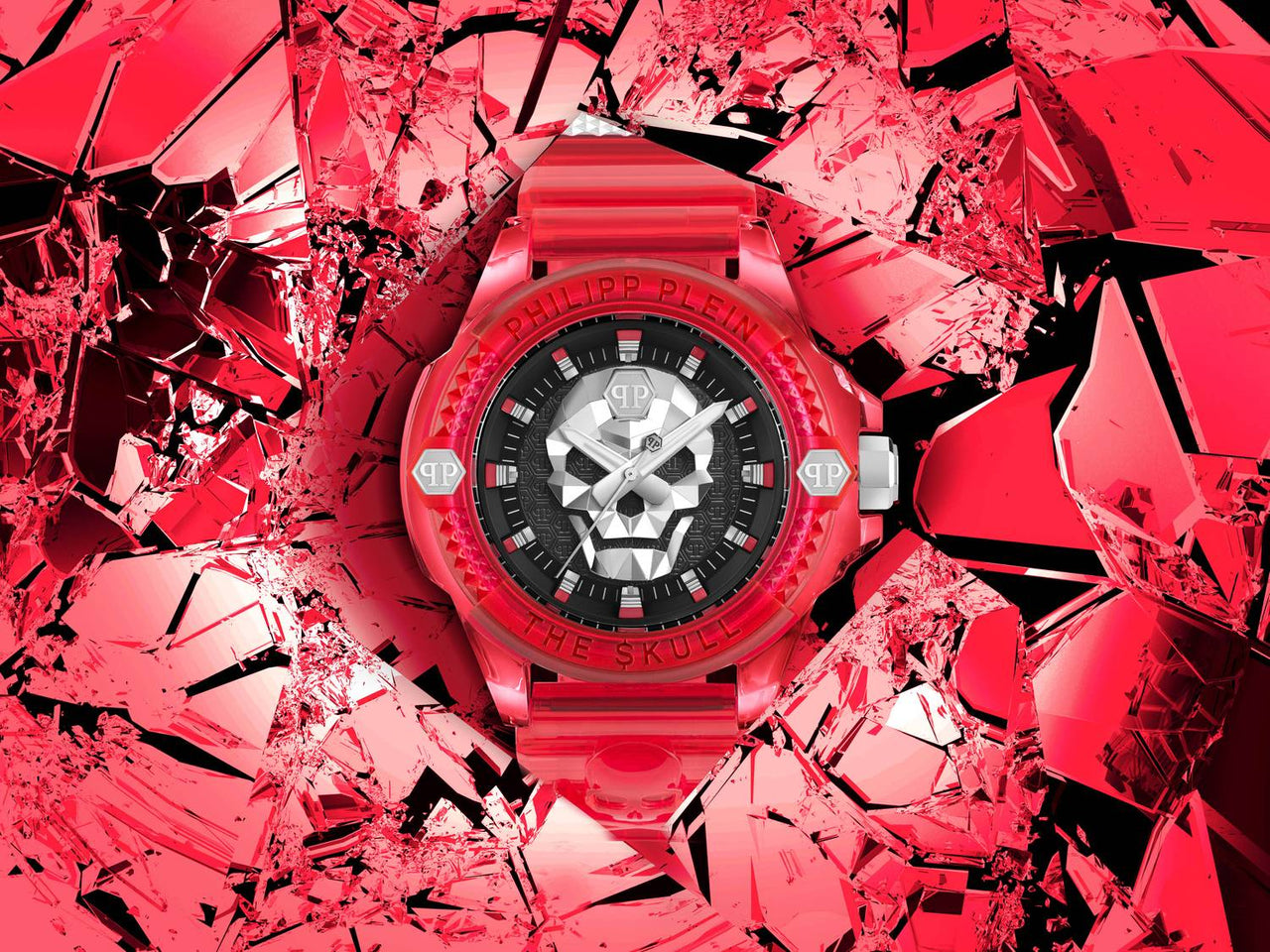 Philipp Plein Herrenuhr The $kull Synthetic