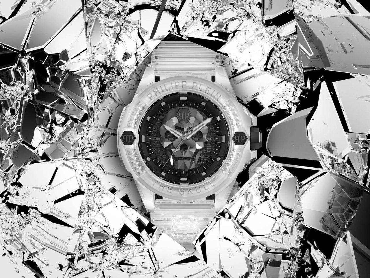 Philipp Plein Herrenuhr The $kull Synthetic