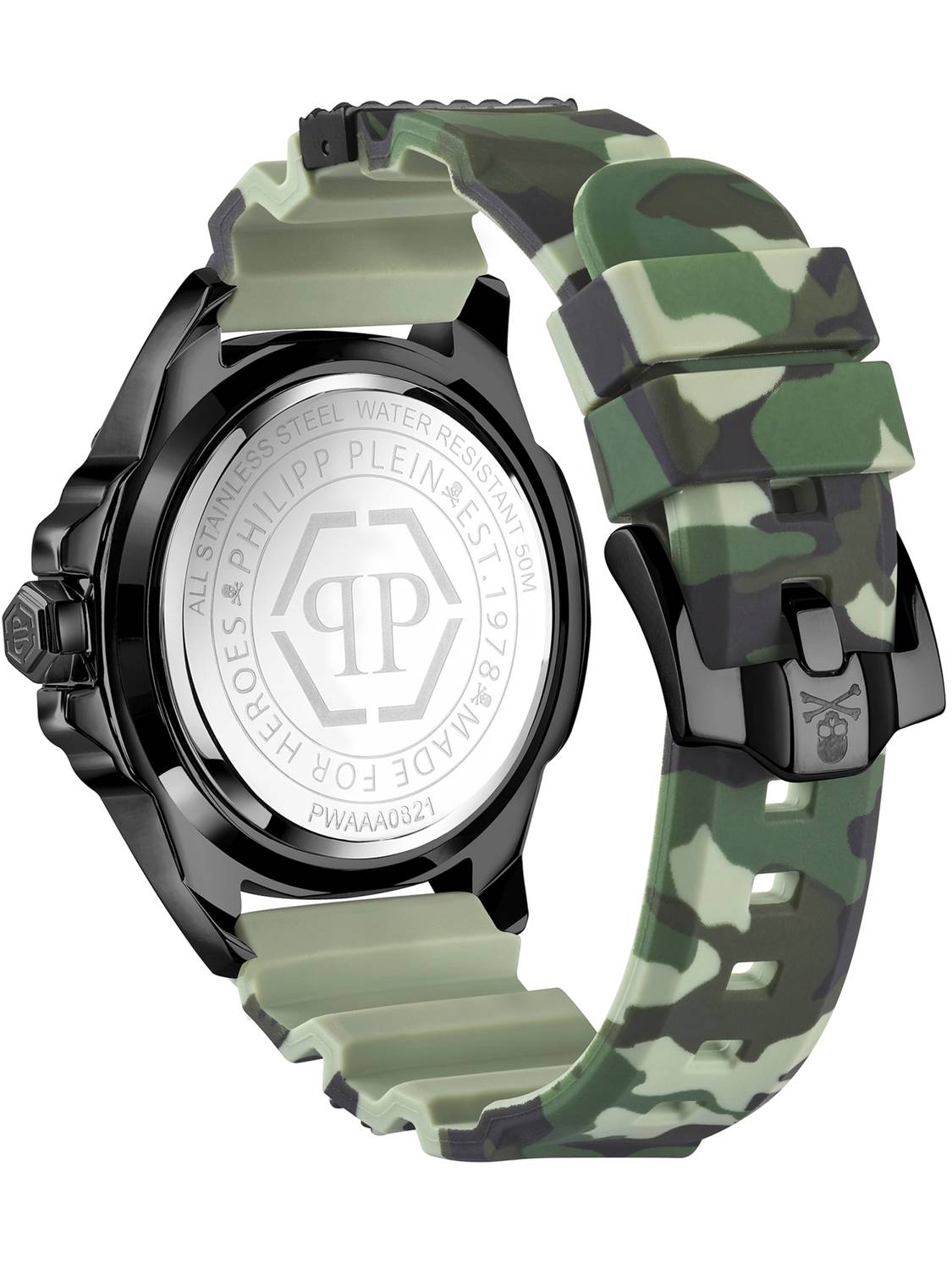 Philipp Plein Herrenuhr The $kull Titan Camouflage