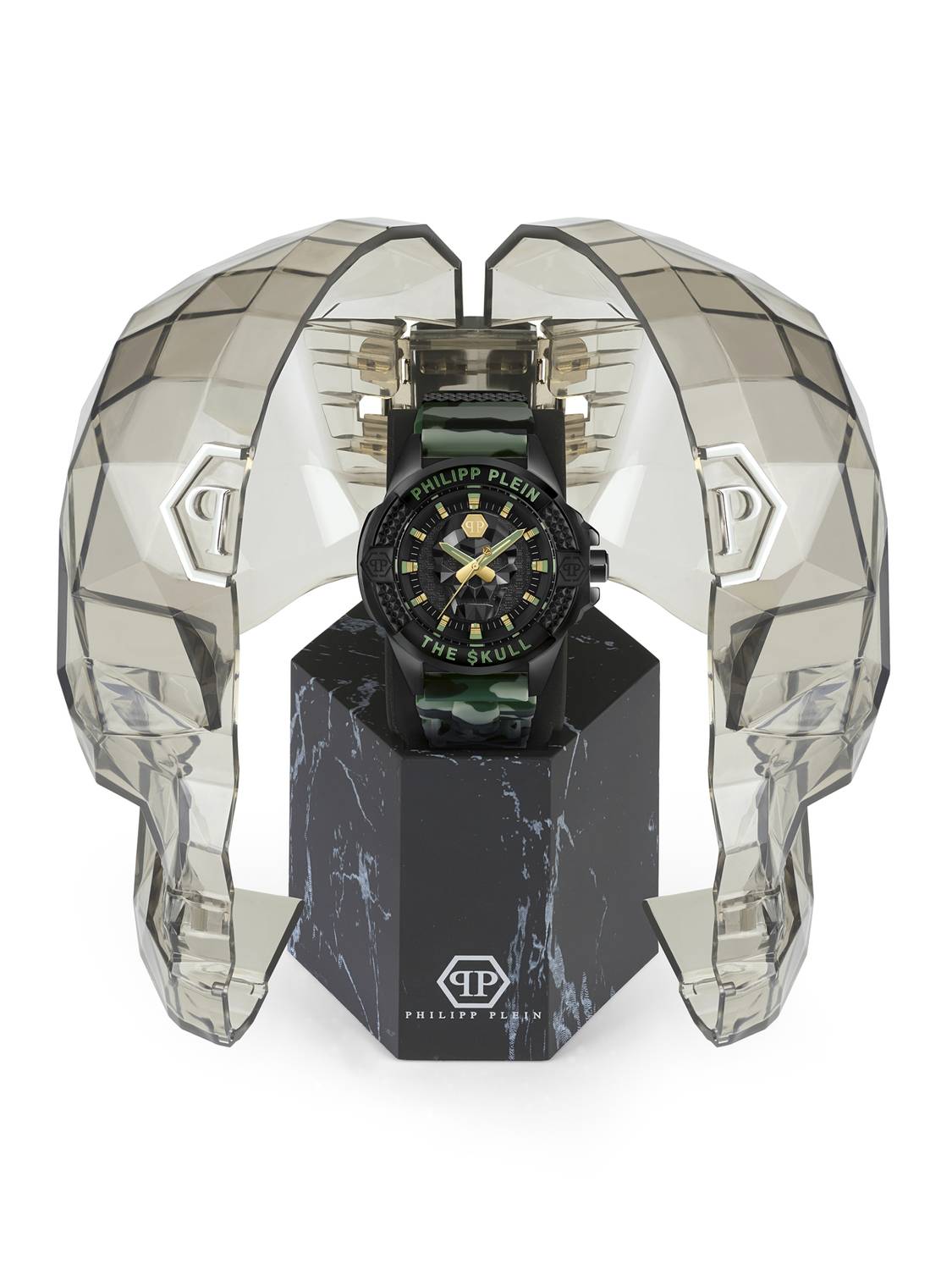 Philipp Plein Herrenuhr The $kull Titan Camouflage