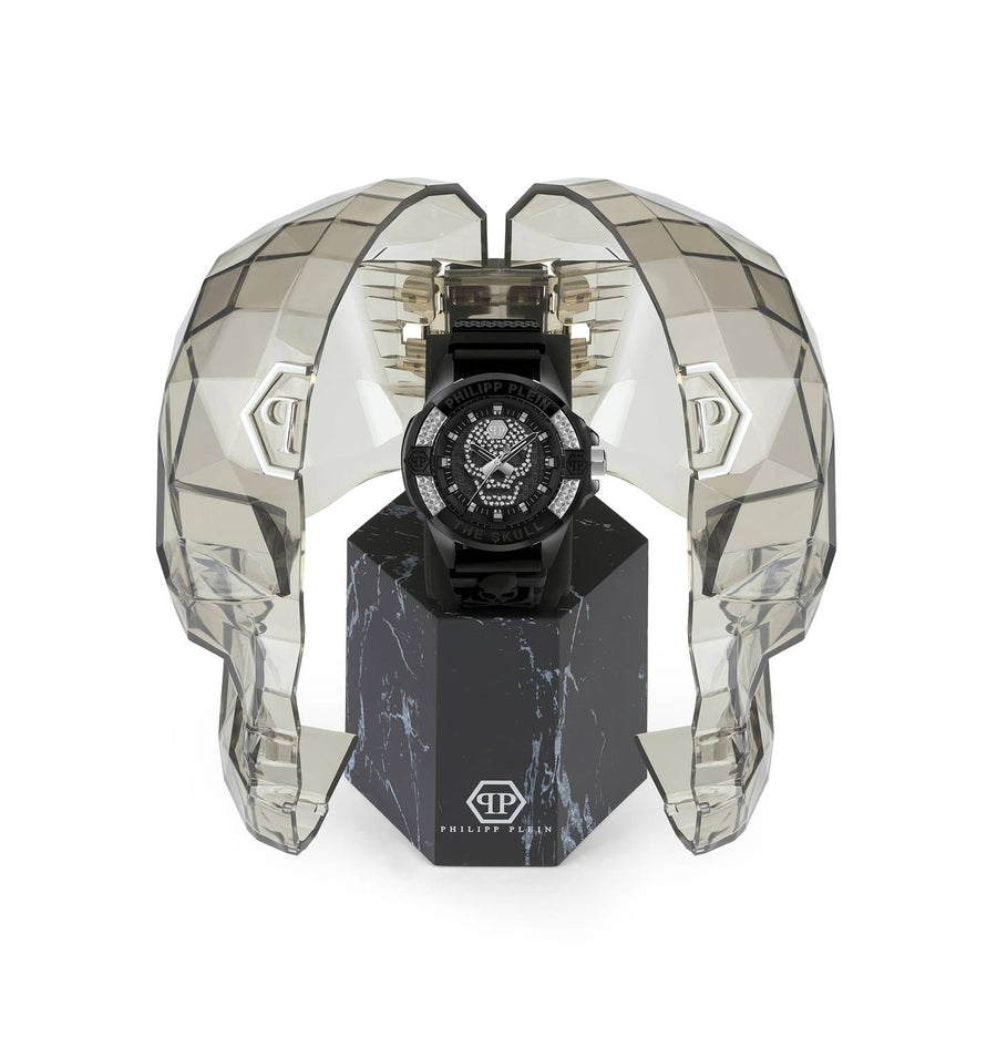 Philipp Plein Herrenuhr The $kull Titan Crystal Schwarz