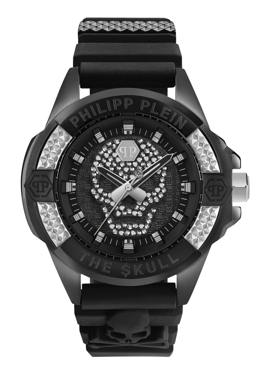 Philipp Plein Herrenuhr The $kull Titan Crystal Schwarz