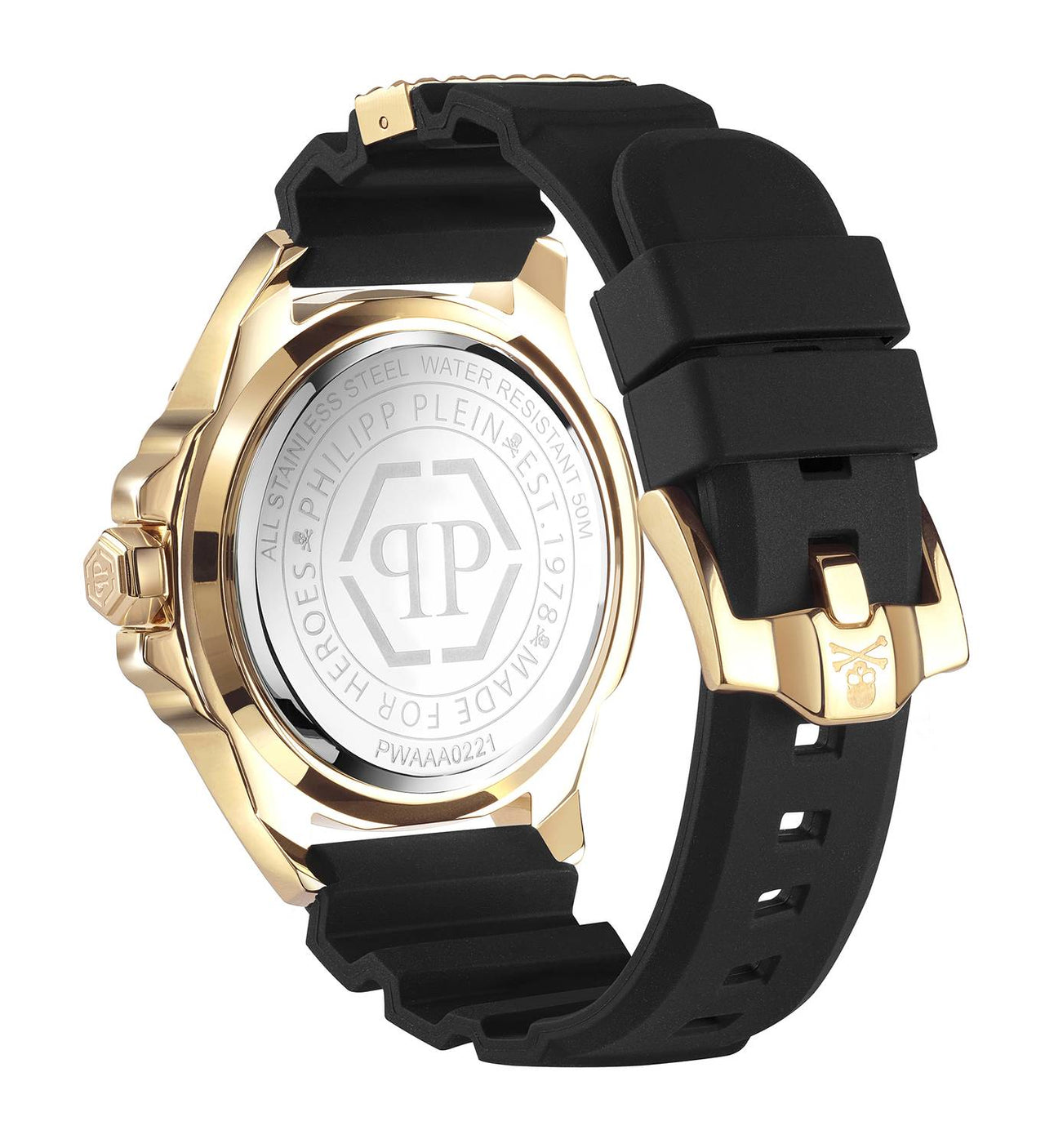 Philipp Plein Herrenuhr The $kull Titan Gold PWAAA0221