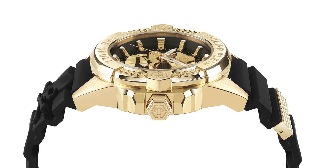 Philipp Plein Herrenuhr The $kull Titan Gold PWAAA0221