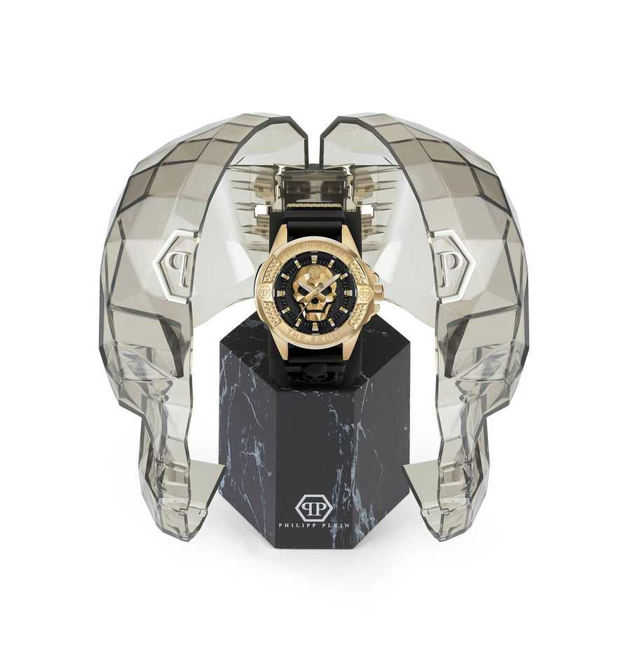 Philipp Plein Herrenuhr The $kull Titan Gold PWAAA0221