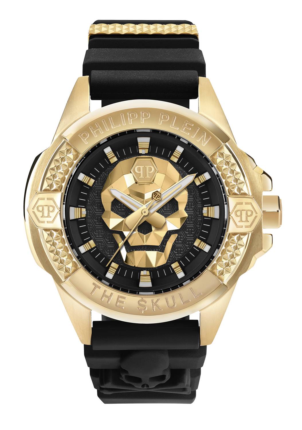 Philipp Plein Herrenuhr The $kull Titan Gold PWAAA0221