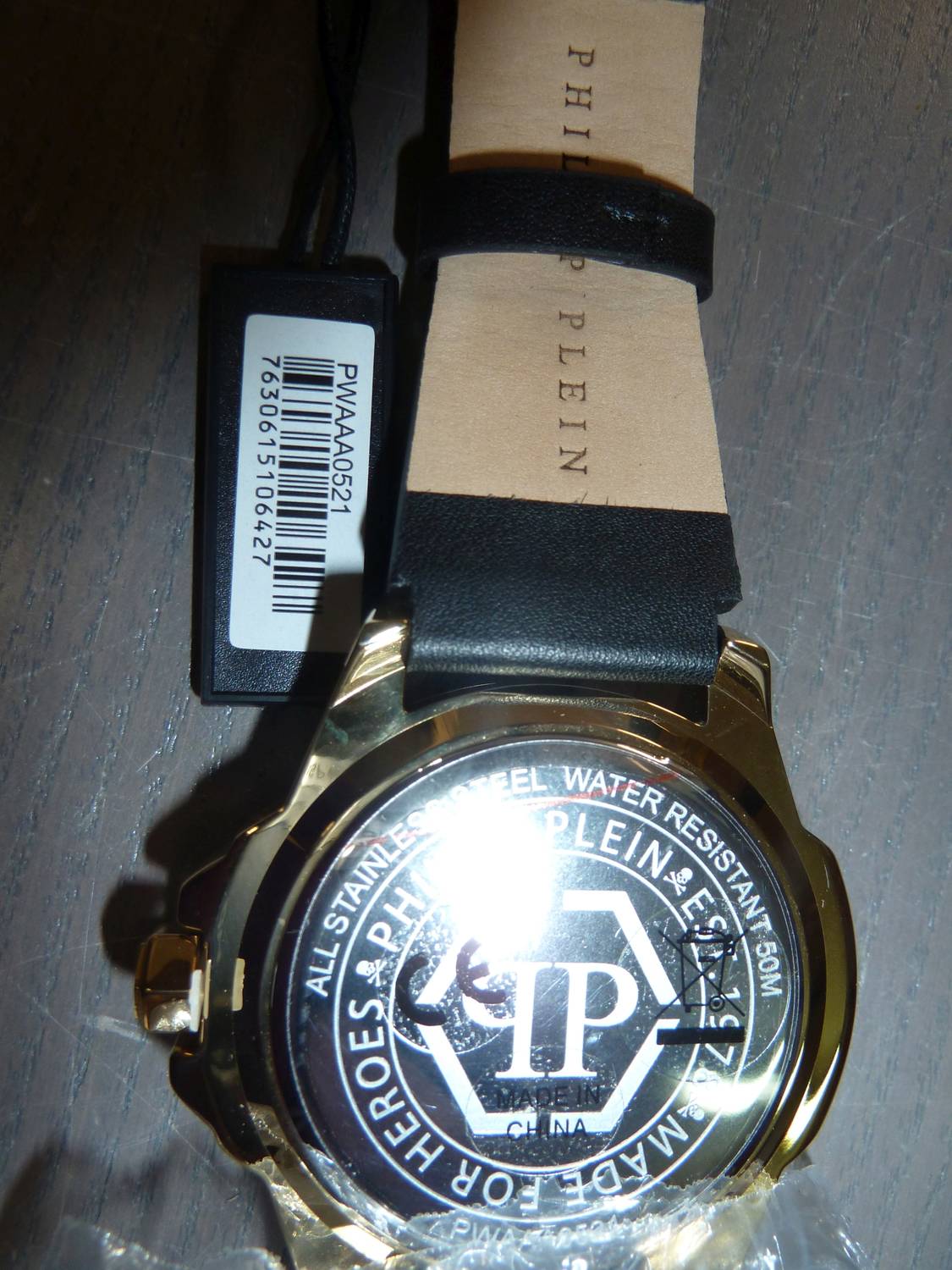 Philipp Plein Herrenuhr The $kull Titan Gold PWAAA0521