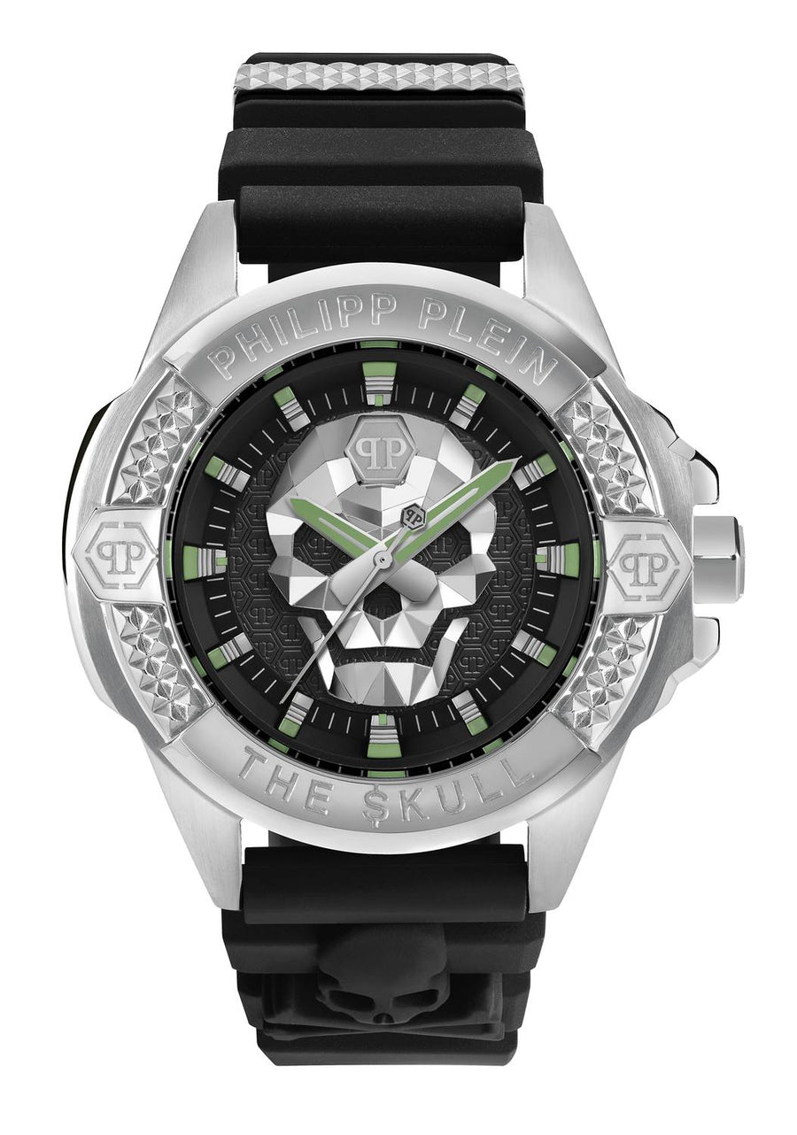 Philipp Plein Herrenuhr The $kull Titan silber  PWAAA0121
