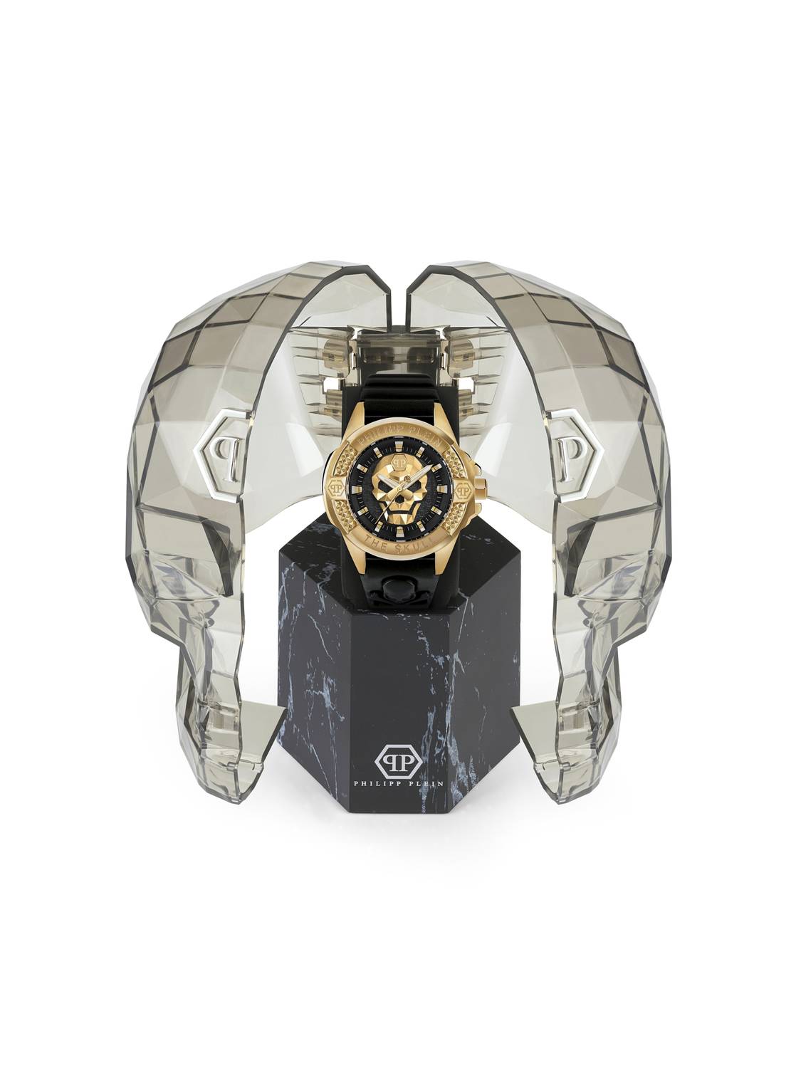 Philipp Plein Herrenuhr The $kull Titan Gold PWAAA0521