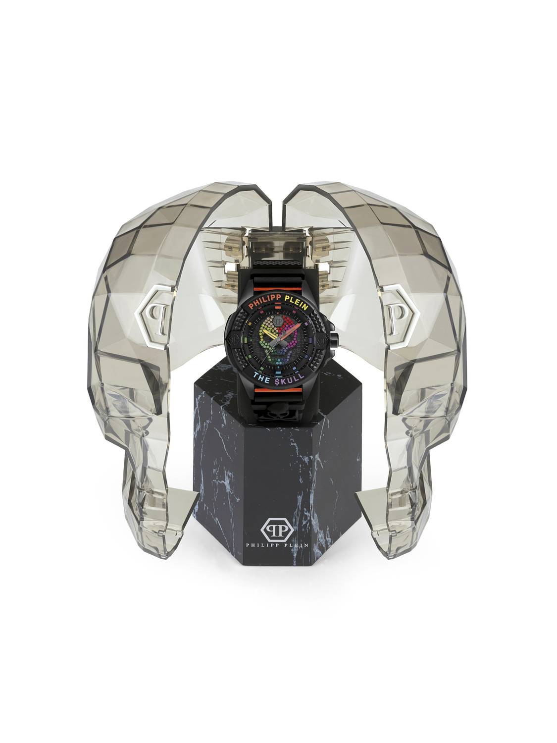 Philipp Plein Herrenuhr The $kull Titan Rainbow PWAAA0621