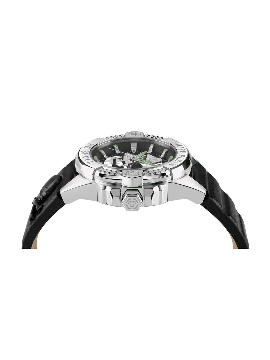 Philipp Plein Herrenuhr The $kull Titan Silber