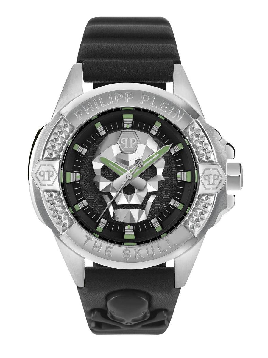 Philipp Plein Herrenuhr The $kull Titan Silber