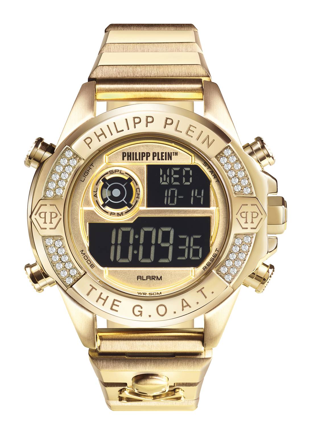 Philipp Plein Herrenuhr The G.O.A.T. Starfire Crystal Gold